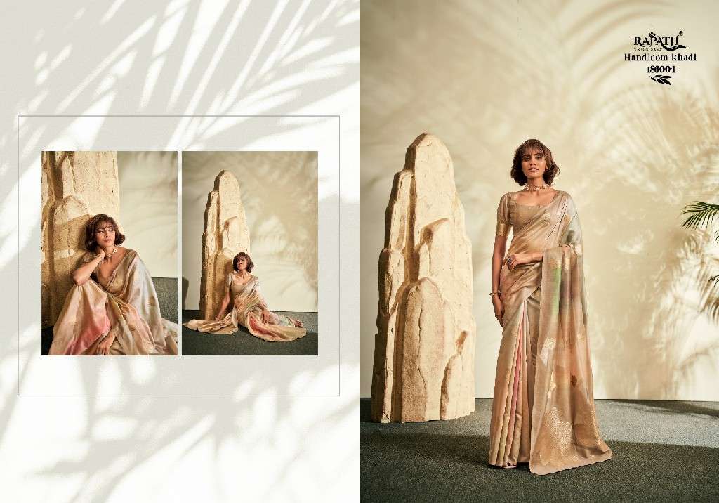 Rajpath Presents Asopalav Silk Wholesale Handloom Khadi Function Wear Sarees Catalog Wholeslaer And exporter 