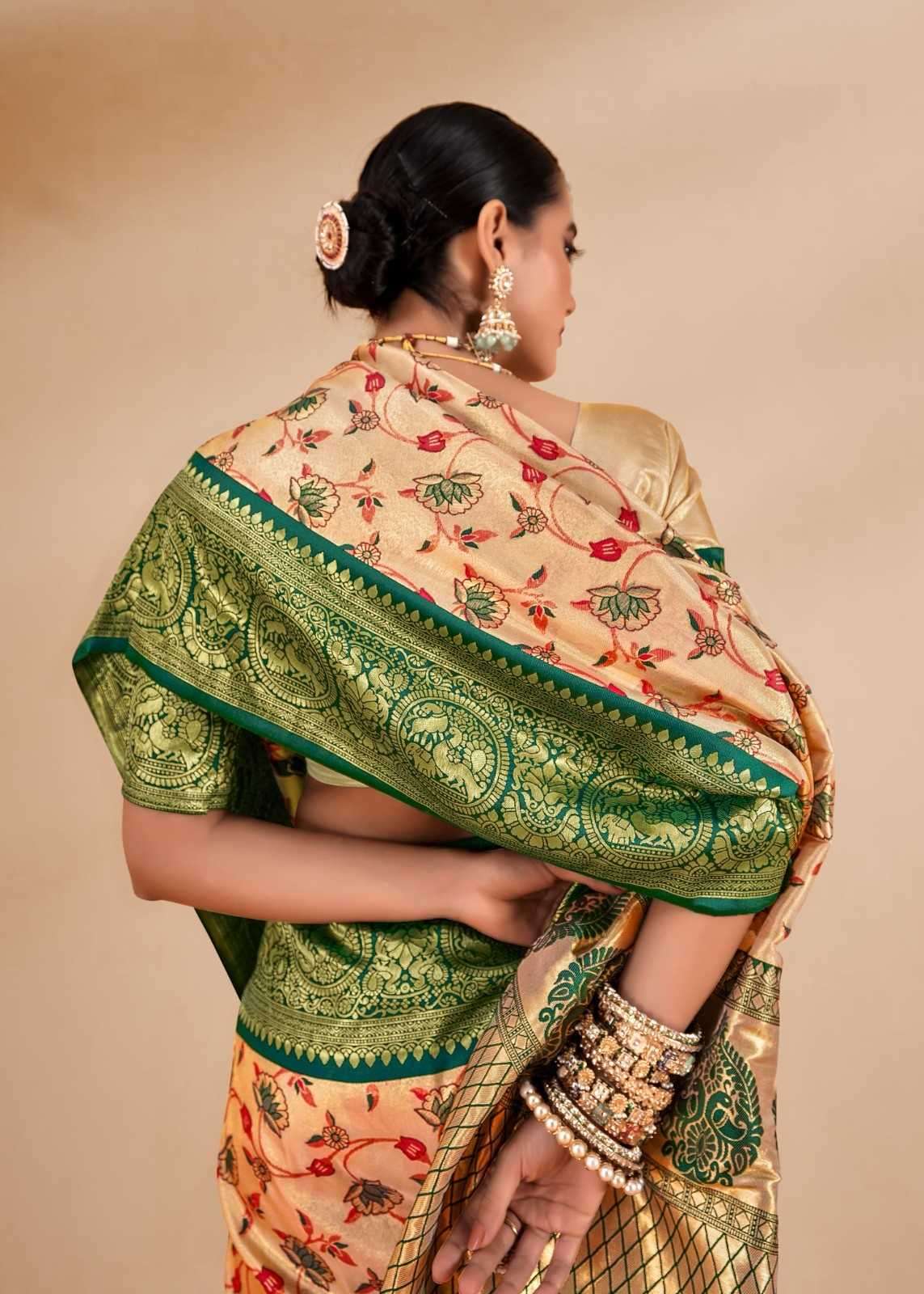 RAJPATH PRESENTS SATRANGI SILK TISSUE SILK DESIGNER SAREE WITH BLOUSE CATALOG WHOLESALER AND EXPORTER 