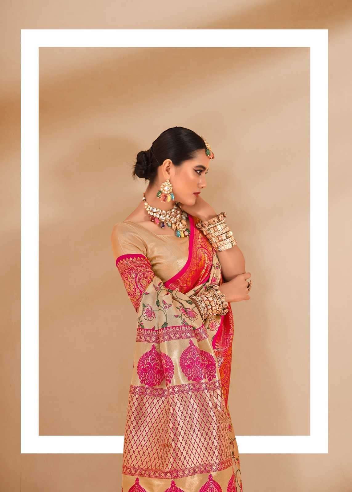 RAJPATH PRESENTS SATRANGI SILK TISSUE SILK DESIGNER SAREE WITH BLOUSE CATALOG WHOLESALER AND EXPORTER 