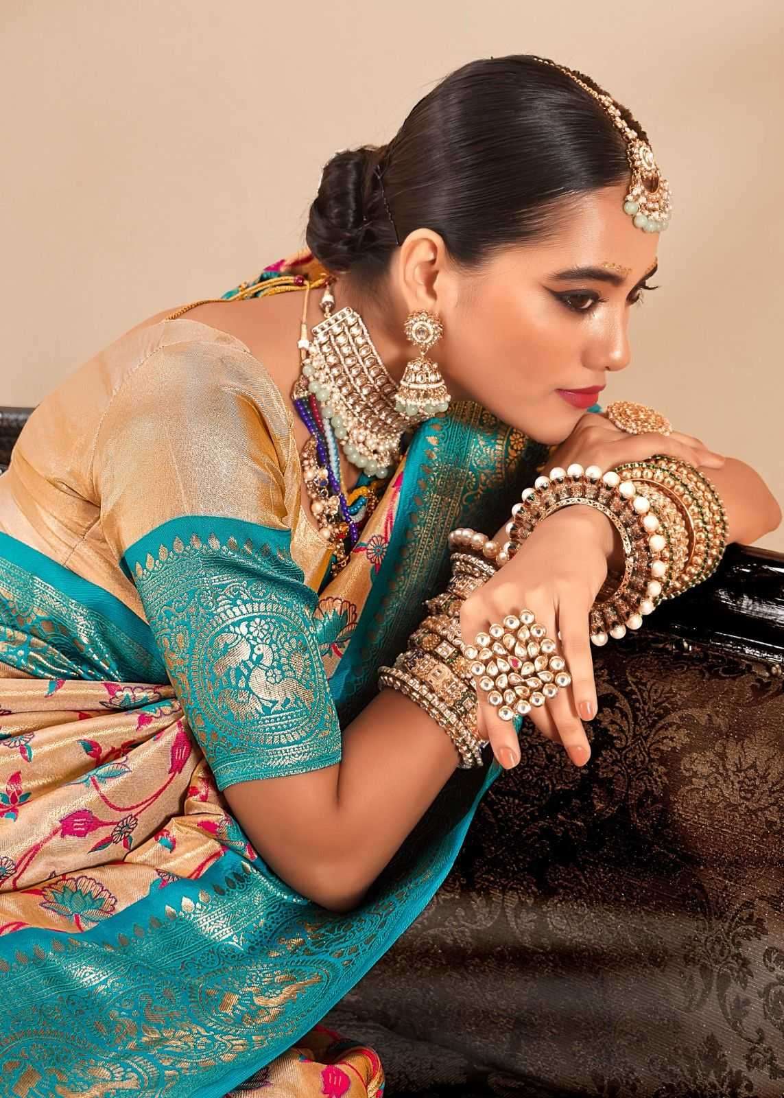 RAJPATH PRESENTS SATRANGI SILK TISSUE SILK DESIGNER SAREE WITH BLOUSE CATALOG WHOLESALER AND EXPORTER 