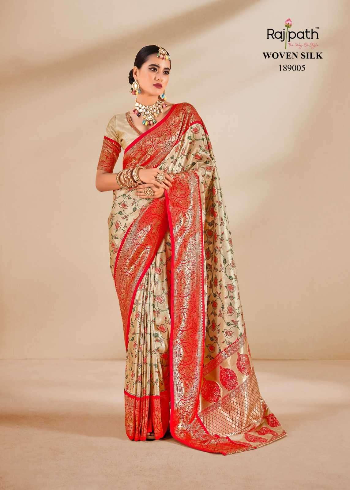 RAJPATH PRESENTS SATRANGI SILK TISSUE SILK DESIGNER SAREE WITH BLOUSE CATALOG WHOLESALER AND EXPORTER 