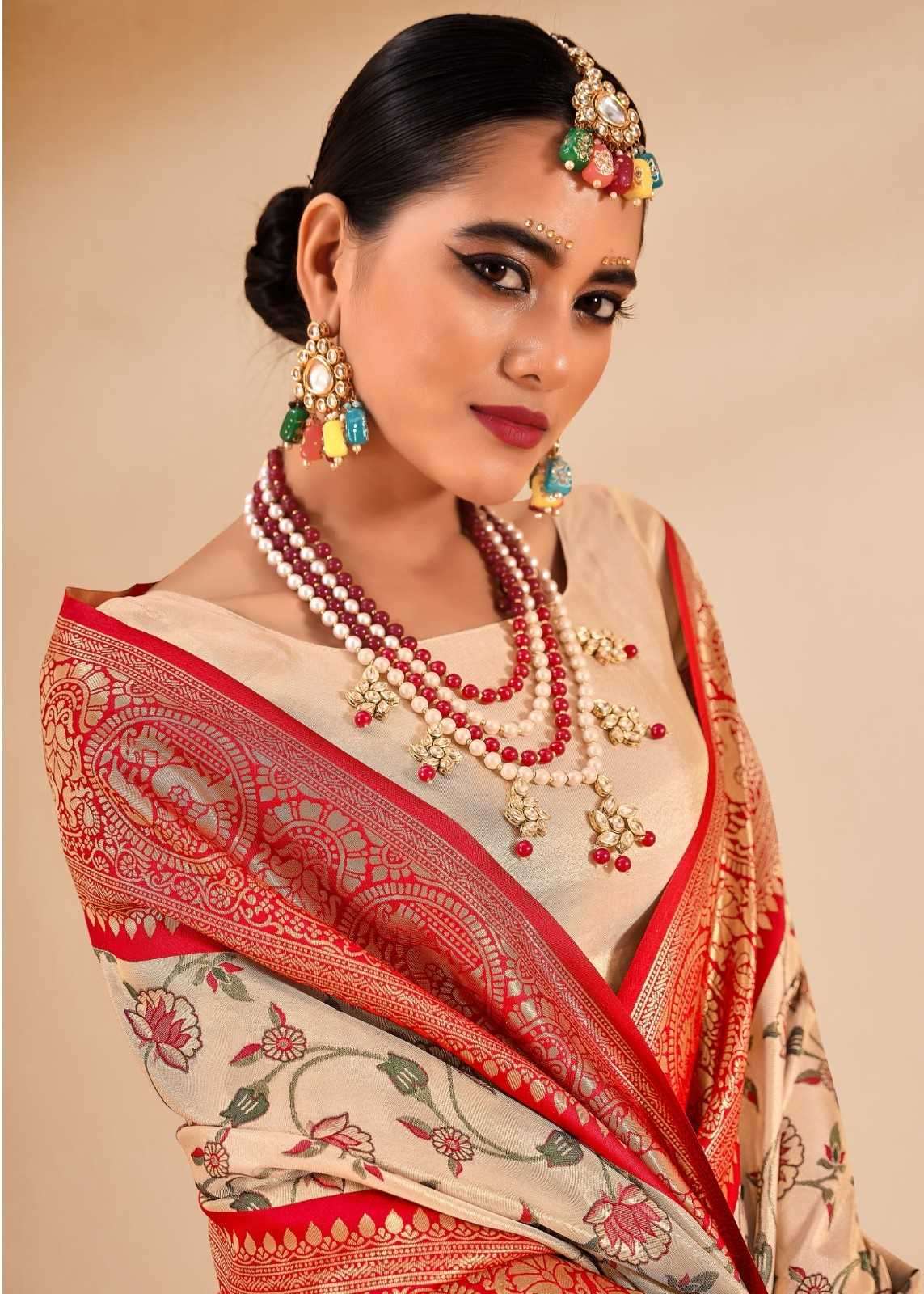 RAJPATH PRESENTS SATRANGI SILK TISSUE SILK DESIGNER SAREE WITH BLOUSE CATALOG WHOLESALER AND EXPORTER 