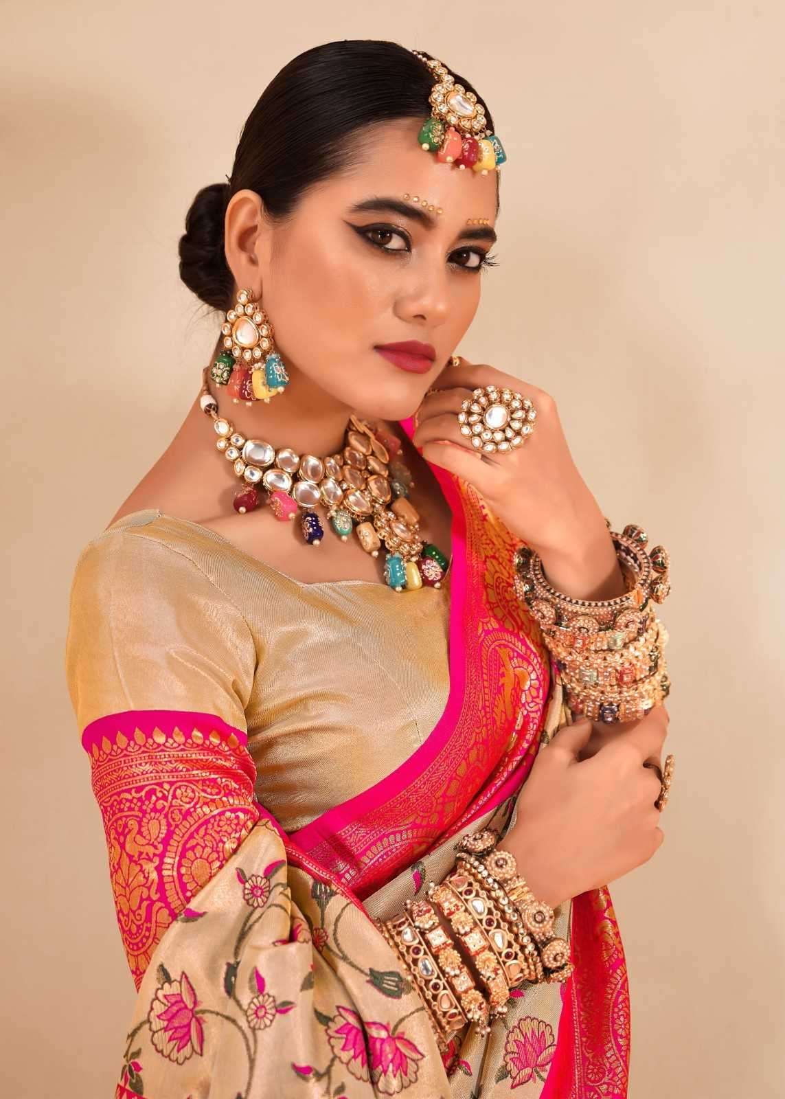 RAJPATH PRESENTS SATRANGI SILK TISSUE SILK DESIGNER SAREE WITH BLOUSE CATALOG WHOLESALER AND EXPORTER 