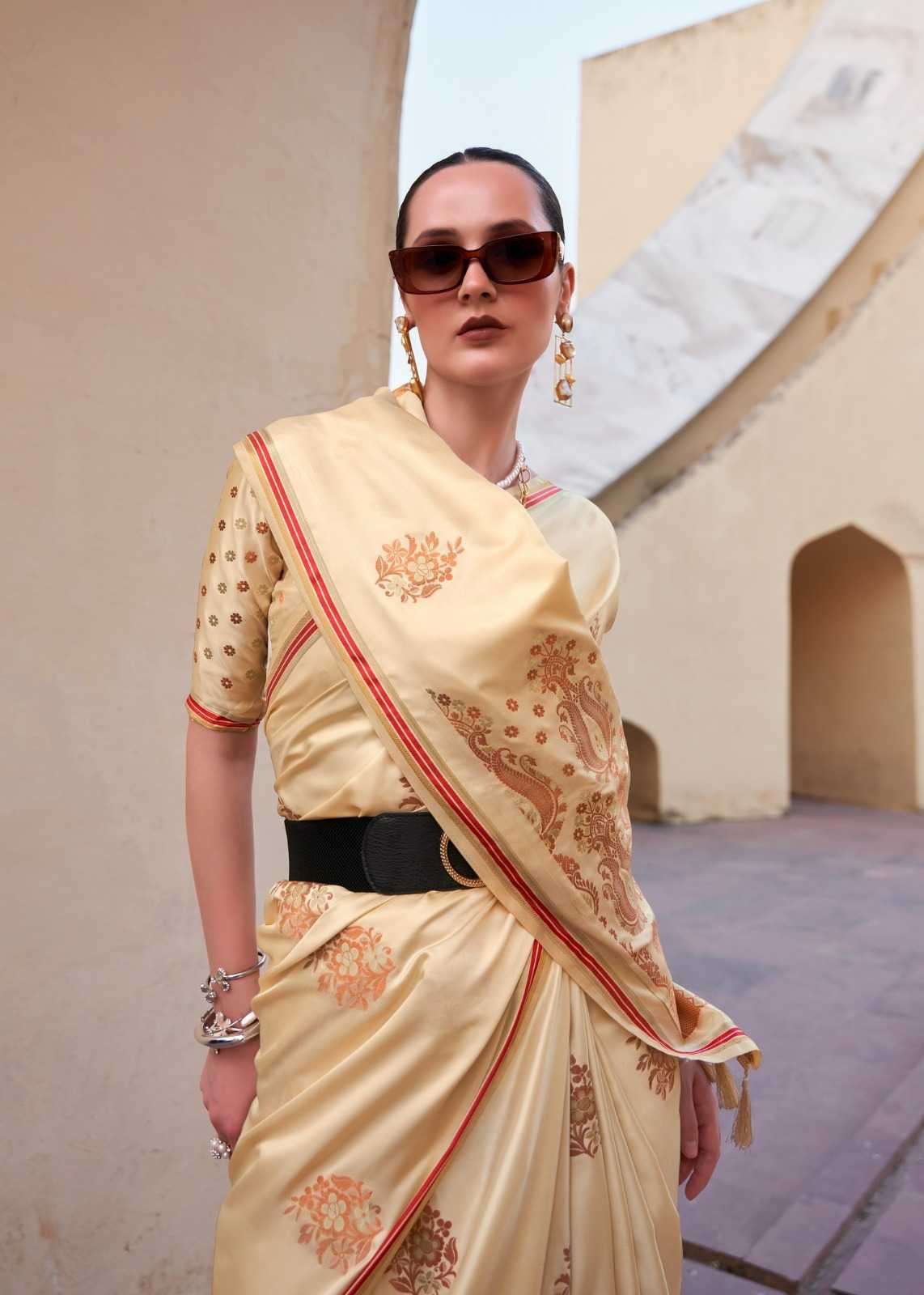 RAJPATH PRESENTS TATHASTU 171001-171006 SERIES PURE SATIN SILK COPPER ZARI WEAVING SAREES CATALOG WHOLESALER AND EXPORTER 