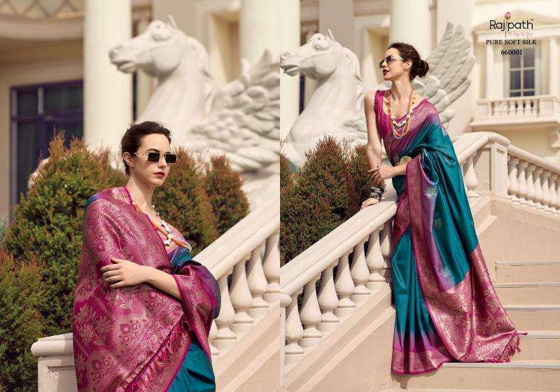 RAJPATH PRESENTS WHITE MANGO SILK WITH CONTRAS BORDER FESTIVE WEAR ETHNIC SAREES CATALOG WHOLESALER AND EXPORTER IN SURAT