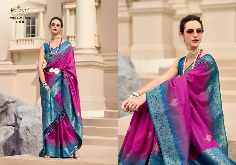 RAJPATH PRESENTS WHITE MANGO SILK WITH CONTRAS BORDER FESTIVE WEAR ETHNIC SAREES CATALOG WHOLESALER AND EXPORTER IN SURAT