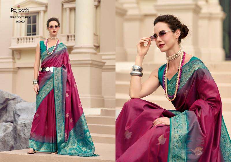 RAJPATH PRESENTS WHITE MANGO SILK WITH CONTRAS BORDER FESTIVE WEAR ETHNIC SAREES CATALOG WHOLESALER AND EXPORTER IN SURAT