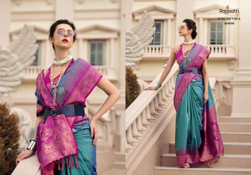RAJPATH PRESENTS WHITE MANGO SILK WITH CONTRAS BORDER FESTIVE WEAR ETHNIC SAREES CATALOG WHOLESALER AND EXPORTER IN SURAT
