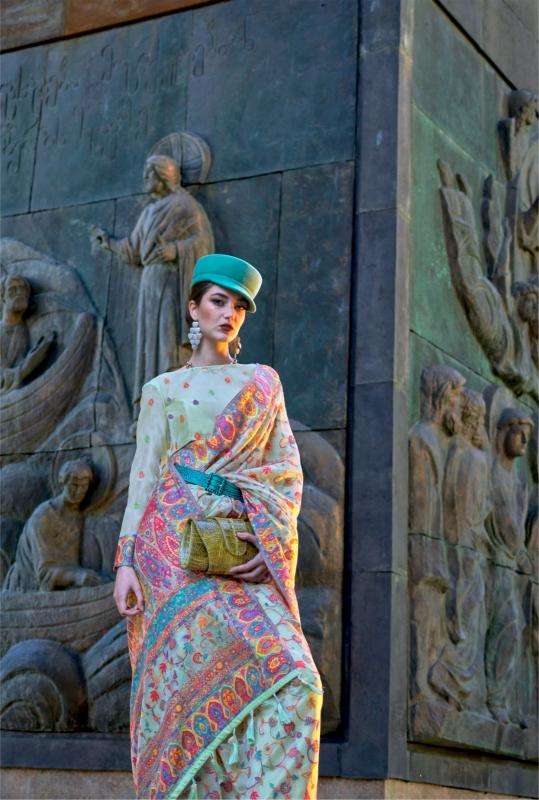 RAJTEX PRESENTS KASHNEER SILK KASHMIRI PASHMINA ORGANZA SAREES CATALOG WHOLESALER AND EXPORTER 