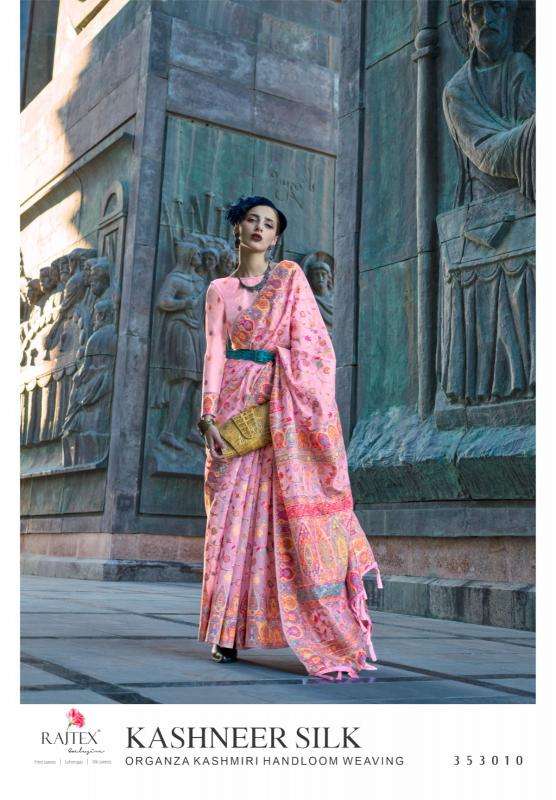 RAJTEX PRESENTS KASHNEER SILK KASHMIRI PASHMINA ORGANZA SAREES CATALOG WHOLESALER AND EXPORTER 