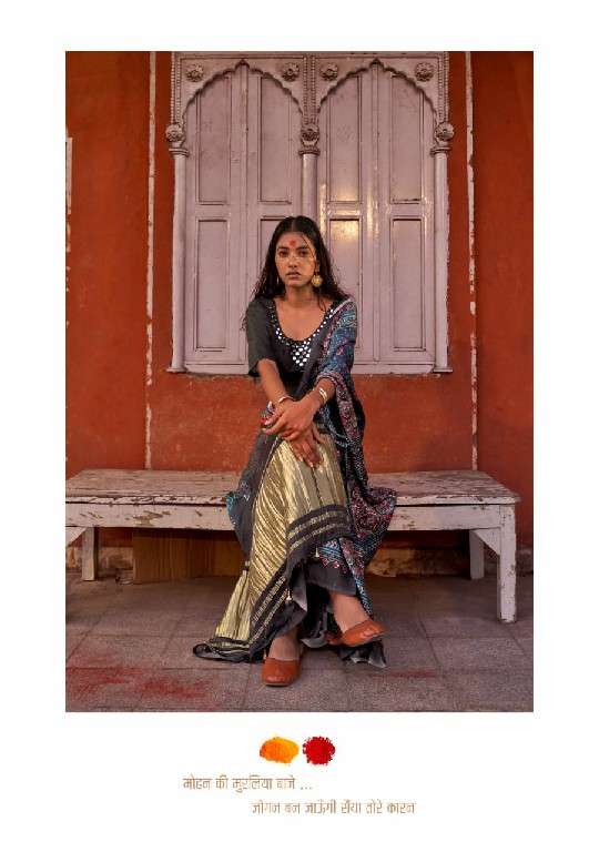 Ressa Presents Jogan Wholesale Gajji Lagdi Patrta Festive Indian Sarees Catalog Wholesaler and exporter In SuratA