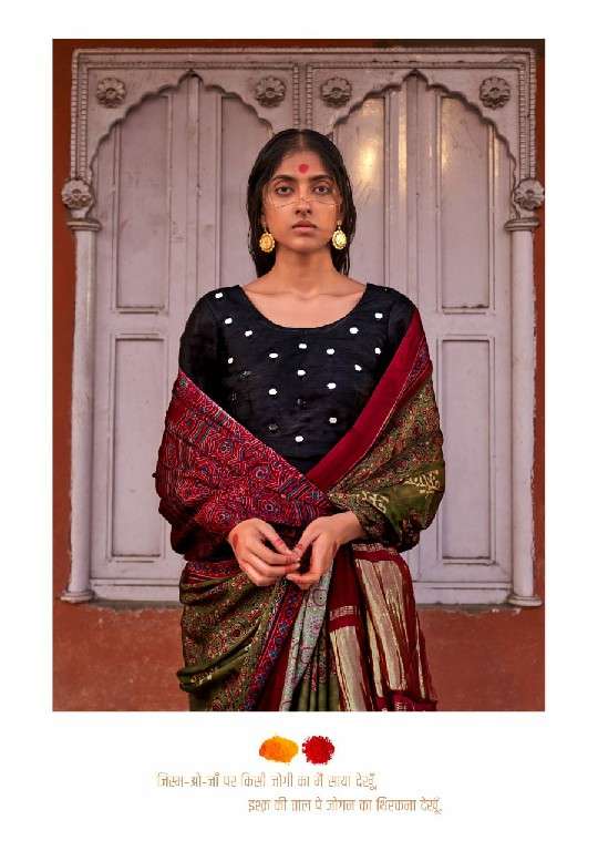 Ressa Presents Jogan Wholesale Gajji Lagdi Patrta Festive Indian Sarees Catalog Wholesaler and exporter In SuratA