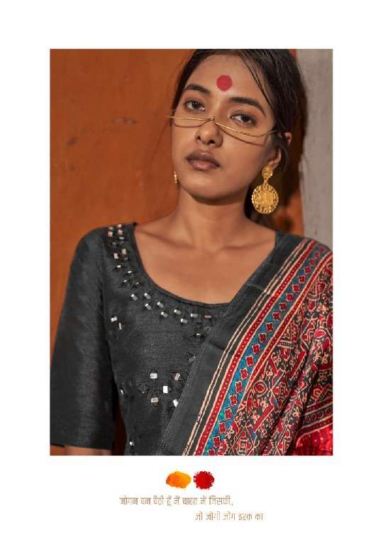 Ressa Presents Jogan Wholesale Gajji Lagdi Patrta Festive Indian Sarees Catalog Wholesaler and exporter In SuratA