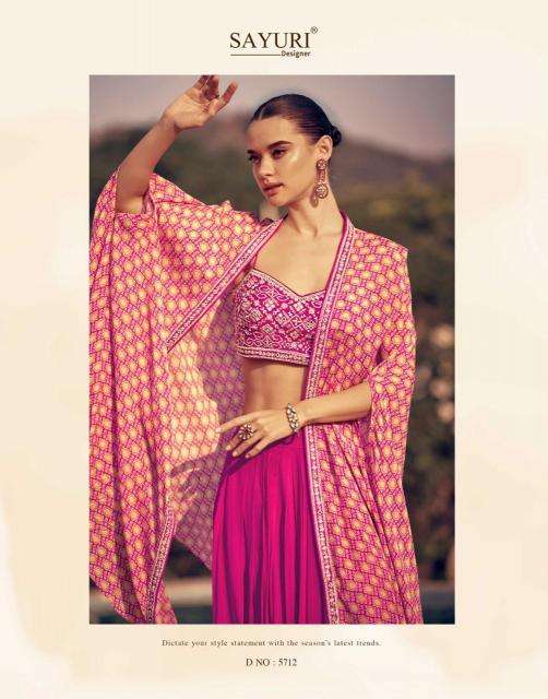 SAYURI DESIGNER PRESENTS KASIDA THREE DIFFERENT STYLE CHINON SILK READYMADE LADIES DRESS CATALOG WHOLESALER AND EXPORTER 