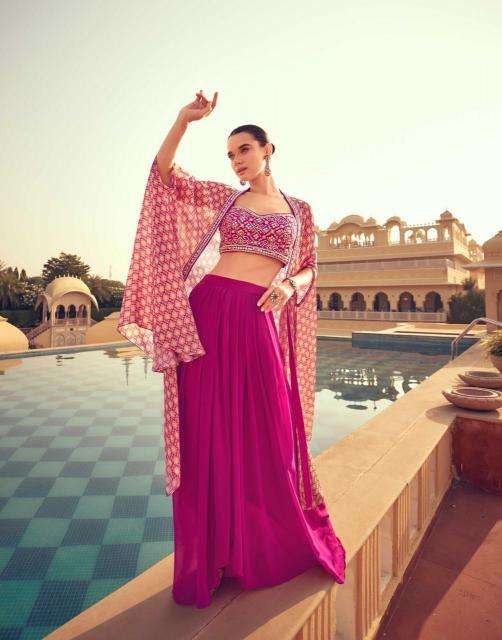 SAYURI DESIGNER PRESENTS KASIDA THREE DIFFERENT STYLE CHINON SILK READYMADE LADIES DRESS CATALOG WHOLESALER AND EXPORTER 