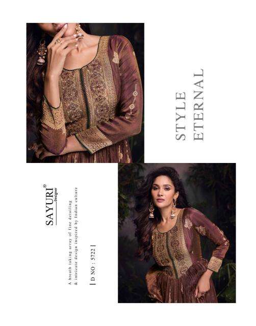 SAYURI DESIGNER PRESENTS LAKSHITA VISCOSE JACQUARD SILK PARTY WEAR GOWN WITH DUPATTA CATALOG WHOLESALER AND EXPORTER 