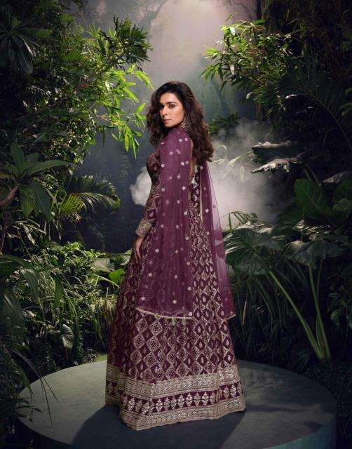SAYURI DESIGNER PRESENTS LAKSHITA VISCOSE JACQUARD SILK PARTY WEAR GOWN WITH DUPATTA CATALOG WHOLESALER AND EXPORTER 