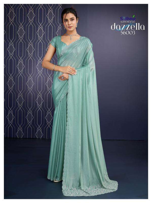 SETHNIC LIFESTYLE PRESENTS DAZZELLA GEORGETTE CLASSIC LOOK SAREES CATALOG WHOLESALER AND EXPORTER 