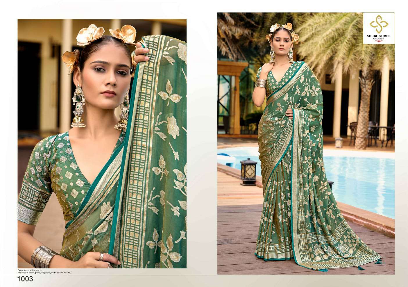 SHUBH SHREE CREATION BARKHA VOL-2 DESIGNER TRADITIONAL BANDHEJ SAREES CATALOG WHOLESALER AND EXPORTER IN SURAT 