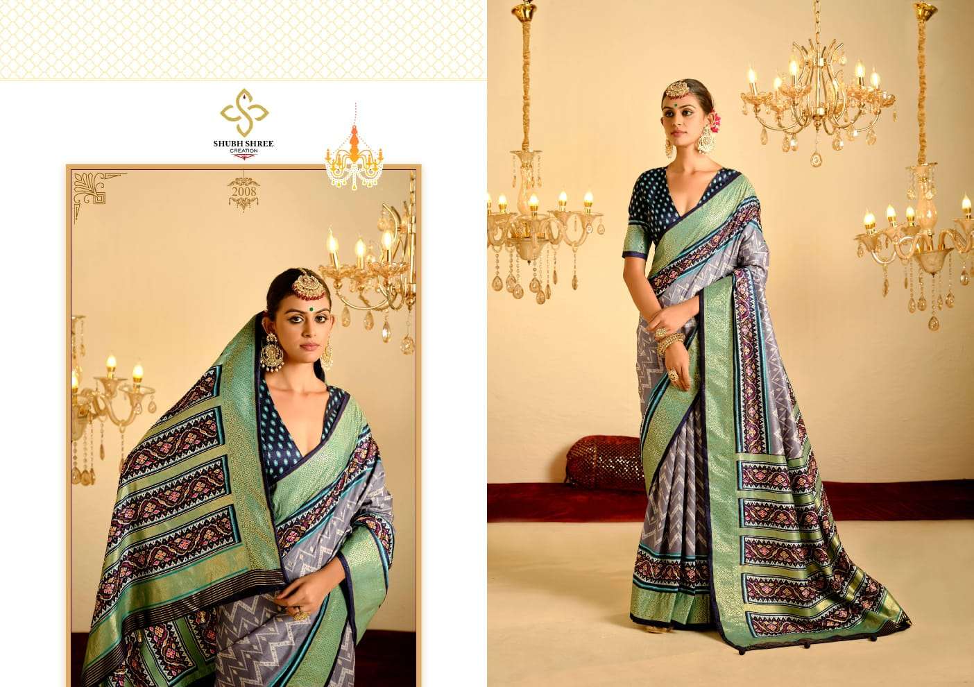 Shubh Shree Creation Nivetham Vol-2 Tusser Silk Best Sarees Catalog Wholesaler And Exporter 