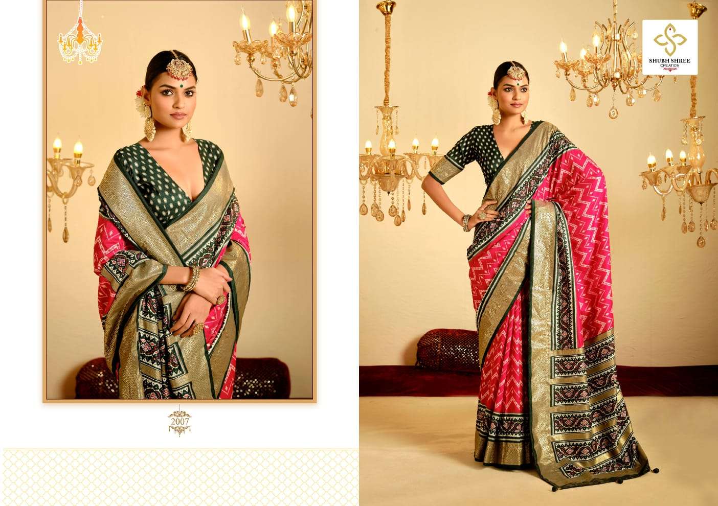Shubh Shree Creation Nivetham Vol-2 Tusser Silk Best Sarees Catalog Wholesaler And Exporter 
