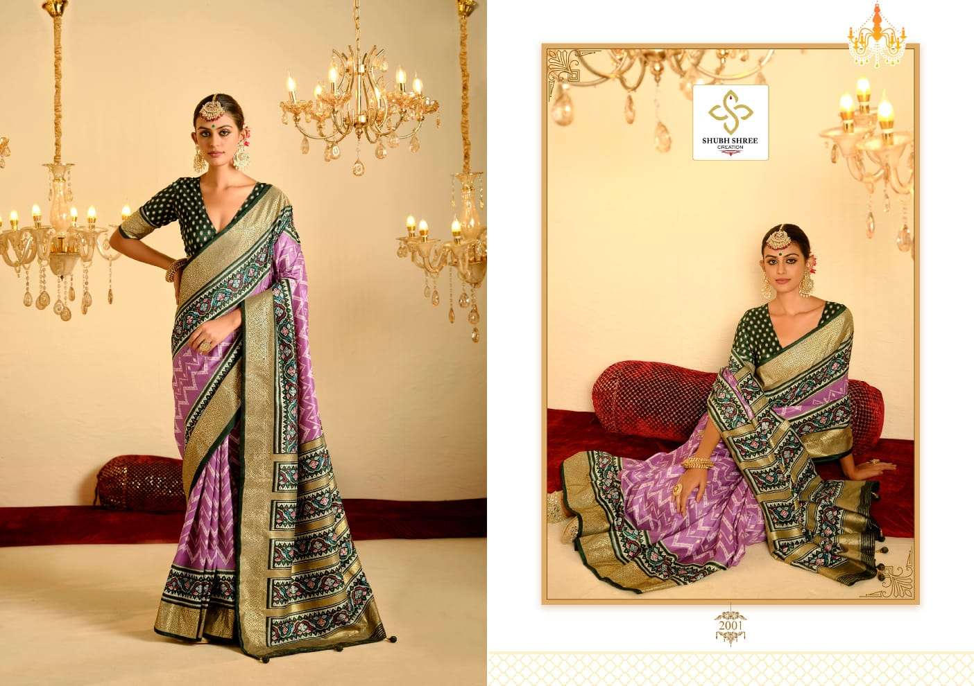 Shubh Shree Creation Nivetham Vol-2 Tusser Silk Best Sarees Catalog Wholesaler And Exporter 