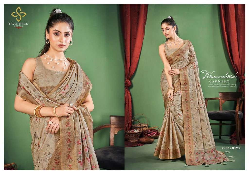 SHUBH SHREE CREATION PRESENTS TORAL DIGITAL DOLA SILK CASUAL WEAR LADIES SAREES CATALOG WHOLESALER AND EXPORTER 