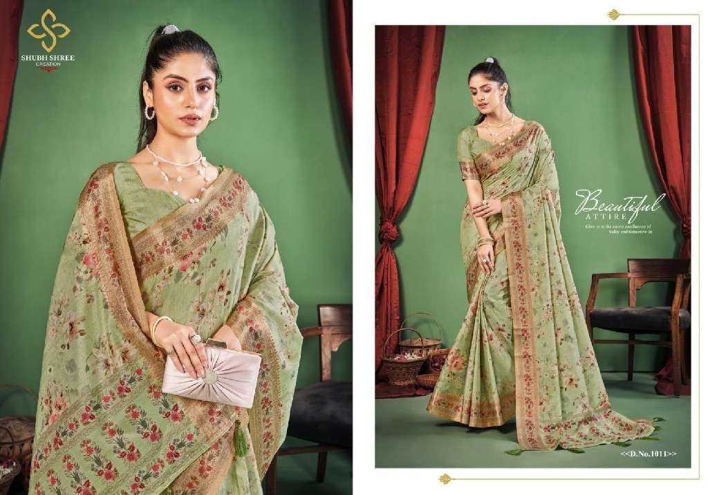 SHUBH SHREE CREATION PRESENTS TORAL DIGITAL DOLA SILK CASUAL WEAR LADIES SAREES CATALOG WHOLESALER AND EXPORTER 