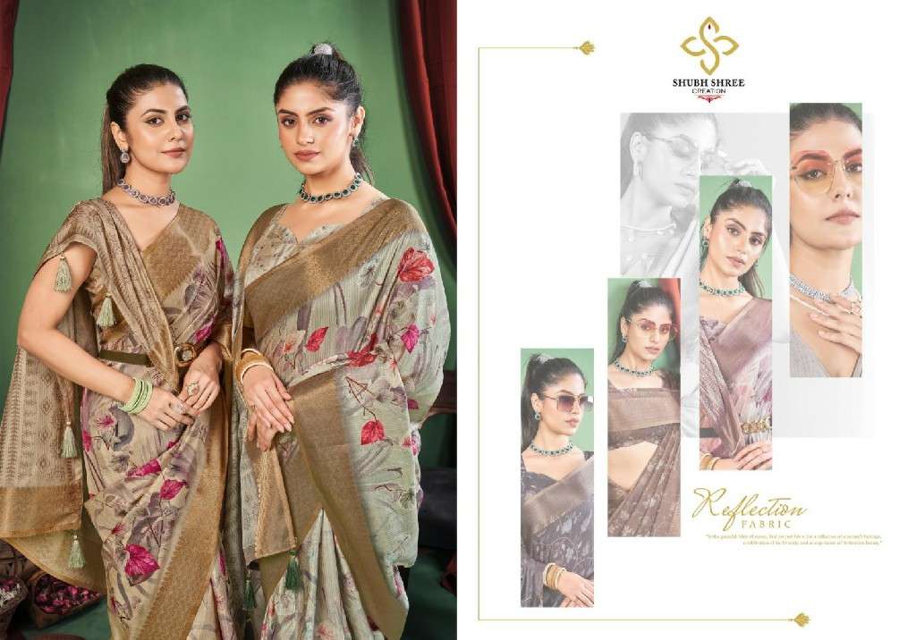 SHUBH SHREE CREATION PRESENTS TORAL DIGITAL DOLA SILK CASUAL WEAR LADIES SAREES CATALOG WHOLESALER AND EXPORTER 