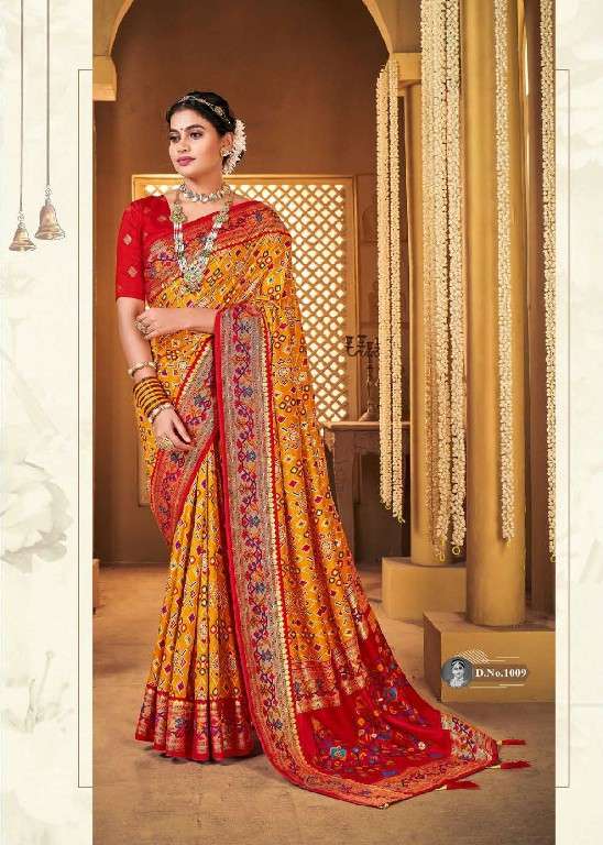 Shubh Shree Presents  Shubh Mangalam Wholesale Welvet Tusser Silk Ethnic Sarees Catalog Wholesaler And Exporter  