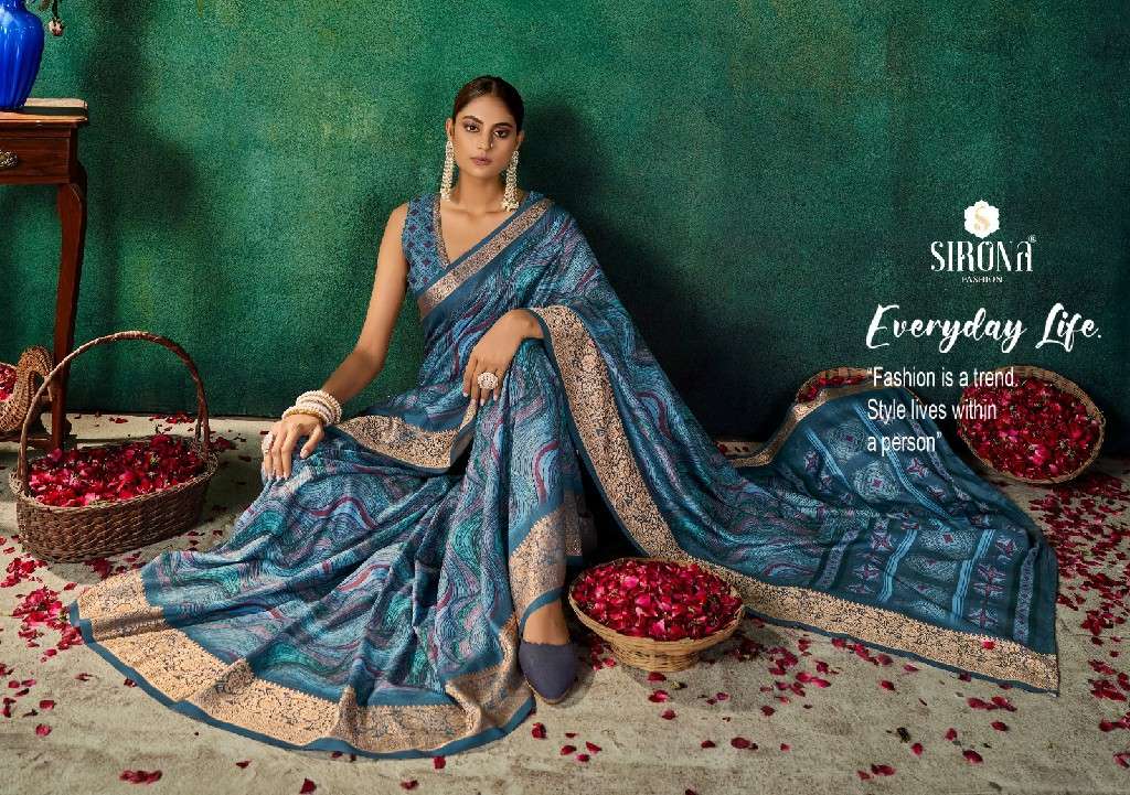 Sirona fashion Presents Sangeet Presents velvet tusser silk unique sarees Catalog Wholesaler And Exporter 