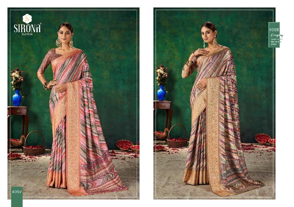 Sirona fashion Presents Sangeet Presents velvet tusser silk unique sarees Catalog Wholesaler And Exporter 