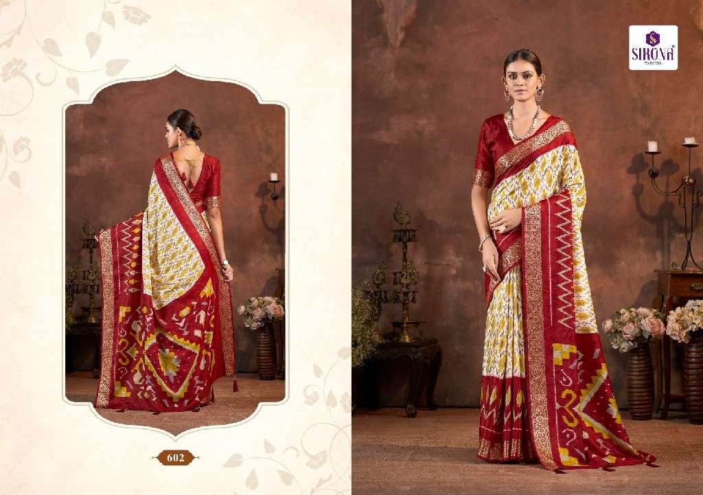 Sirona Presents Pari Look Vol-6 Wholesale Velwet Tusser Silk Sarees Catalog Wholesaler And Exporter 