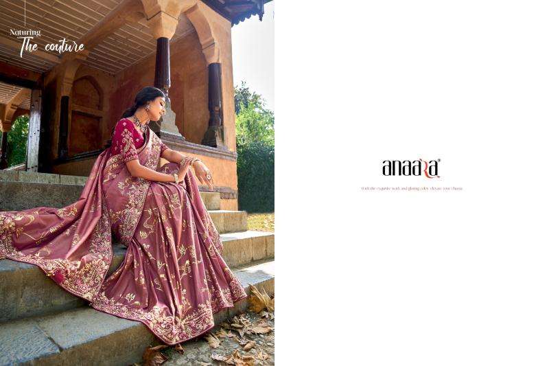 TATHASTU PRESENTS ANAARA 6201-6219 FANCY TISSUE SILK WITH EMBROIDERY WORK SAREES CATALOG WHOLESALER AND EXPORTER 