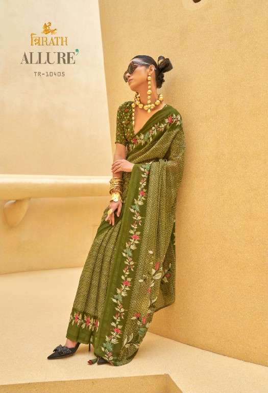 Trirath Presents Allure 10405 -10412 Georgette Exclusive Design Saree With Blouse Catalog Wholesaler And Exporter In Surat