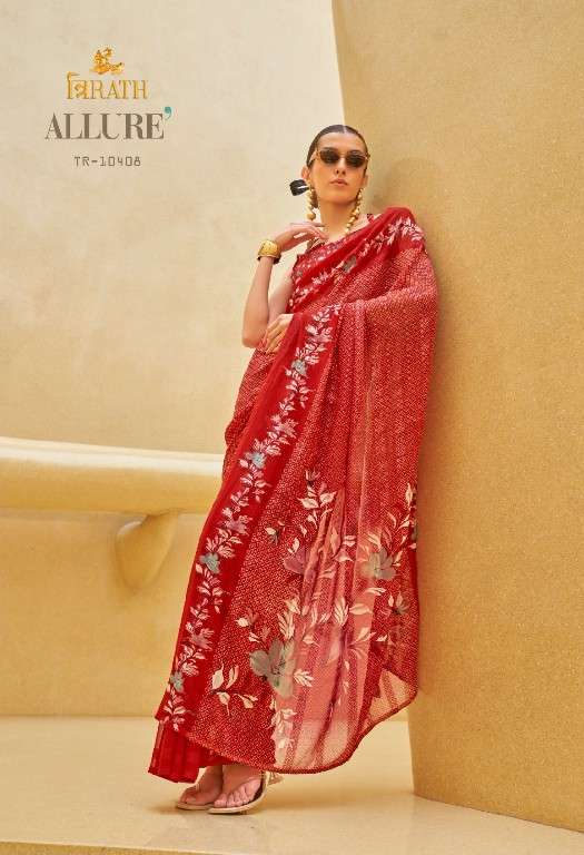 Trirath Presents Allure 10405 -10412 Georgette Exclusive Design Saree With Blouse Catalog Wholesaler And Exporter In Surat