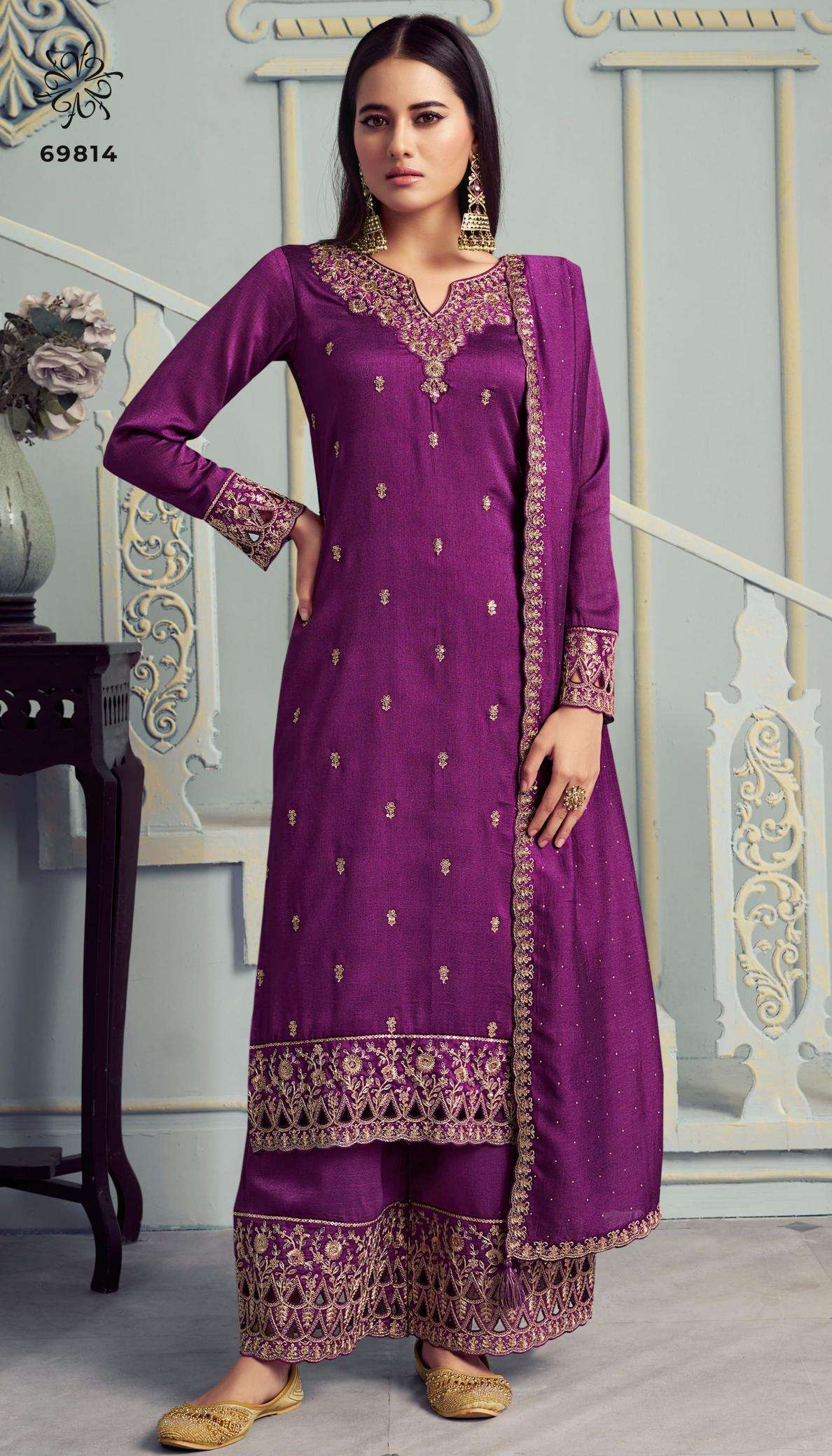 VINAY PRESENTS KULEESH SHAHEEN VOL-8 GEORGETTE SILK LATEST INDIAN WEAR SALWAR SUITS CATALOG WHOLESALER AND EXPORTER 
