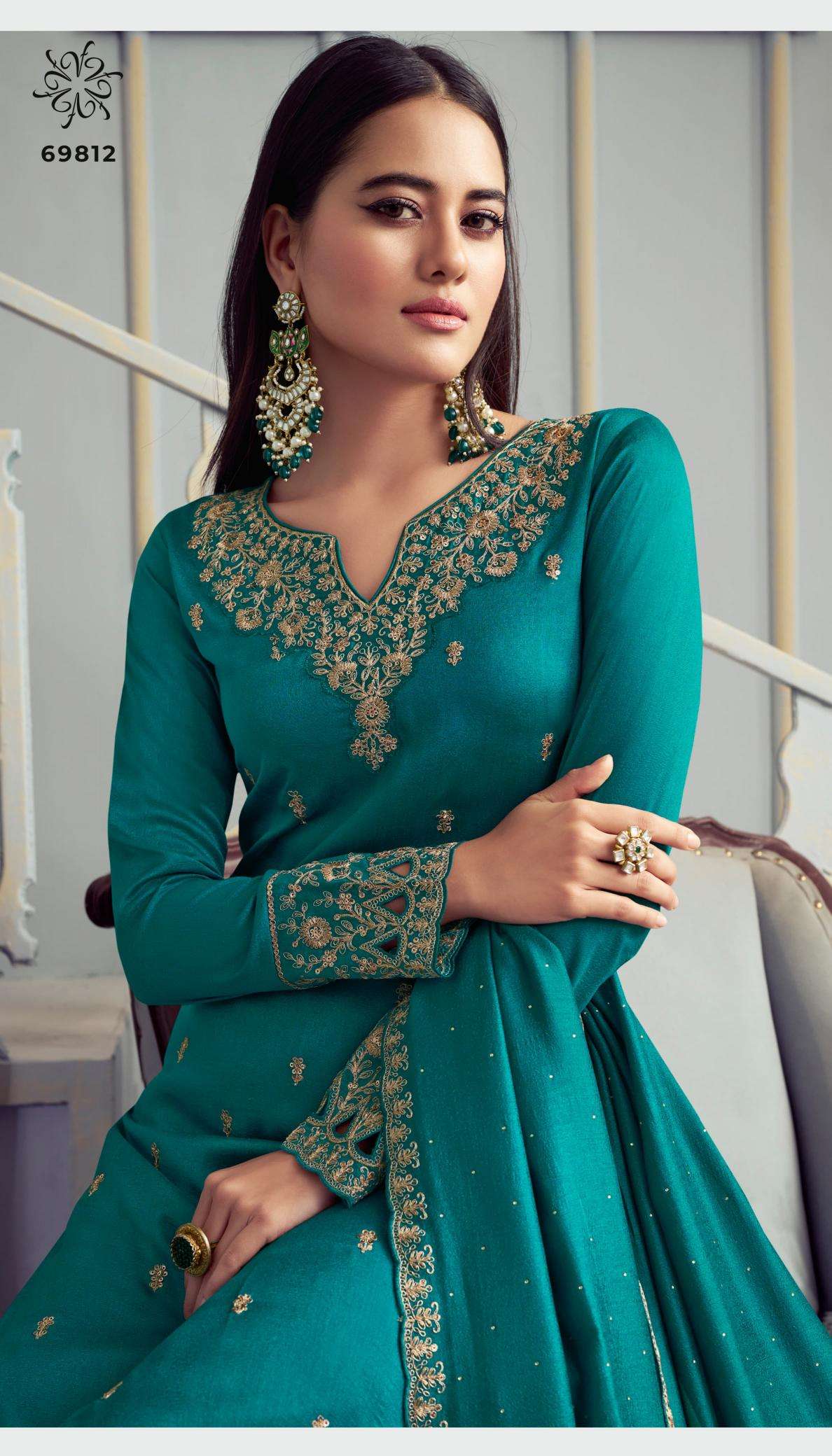 VINAY PRESENTS KULEESH SHAHEEN VOL-8 GEORGETTE SILK LATEST INDIAN WEAR SALWAR SUITS CATALOG WHOLESALER AND EXPORTER 