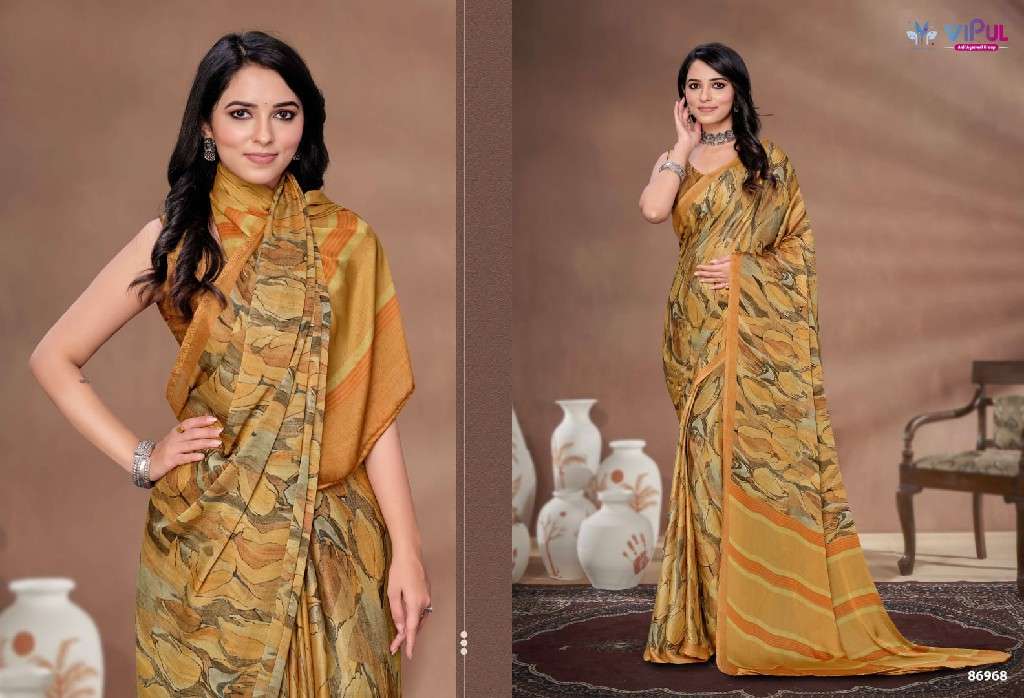 VIPUL FASHION PRESENTS AKASAA SATIN SILK SAREES CATALOG WHOLESALER AND EXPORTER IN SURAT 
