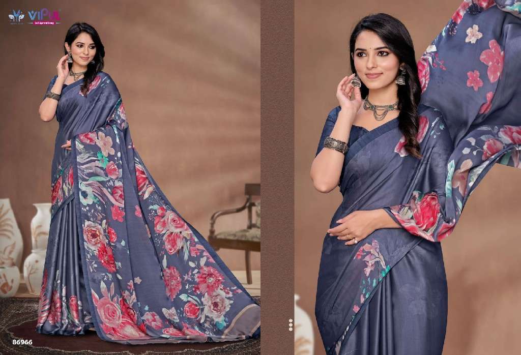 VIPUL FASHION PRESENTS AKASAA SATIN SILK SAREES CATALOG WHOLESALER AND EXPORTER IN SURAT 