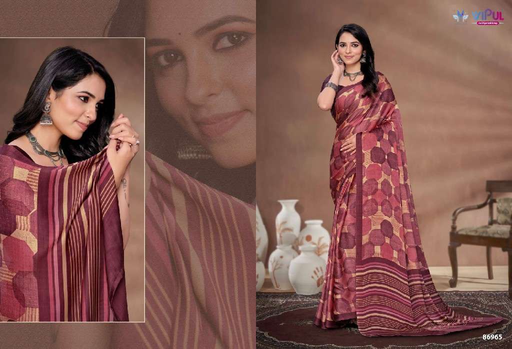 VIPUL FASHION PRESENTS AKASAA SATIN SILK SAREES CATALOG WHOLESALER AND EXPORTER IN SURAT 