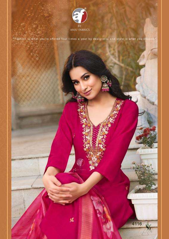 ANJU FABRICS PRESENTS MAYRA VOL-6 MODAL SILK FULLY STITCH EXCLUSIVE PLUS SIZE 3PCS KURTIS CATALOG WHOLESALER AND EXPORTER 