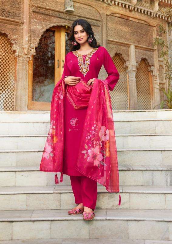ANJU FABRICS PRESENTS MAYRA VOL-6 MODAL SILK FULLY STITCH EXCLUSIVE PLUS SIZE 3PCS KURTIS CATALOG WHOLESALER AND EXPORTER 