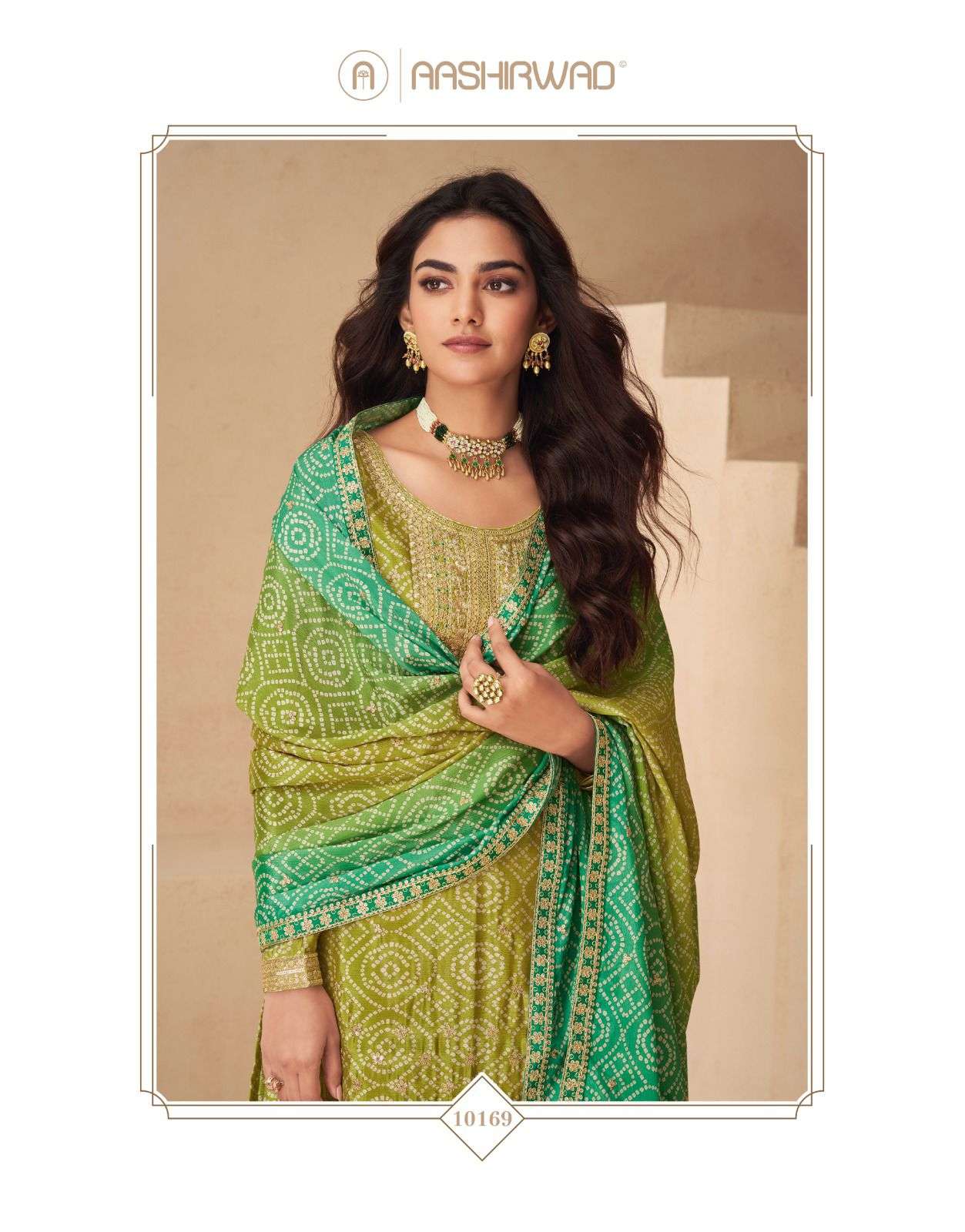 ASHIRWAD PRESENTS NETRA CHINON SILK OCCASION WEAR FULL STITCH PLAZZO STYLE 3PCS SALWAR SUITS CATALOG WHOLESALER AND EXPORTER 