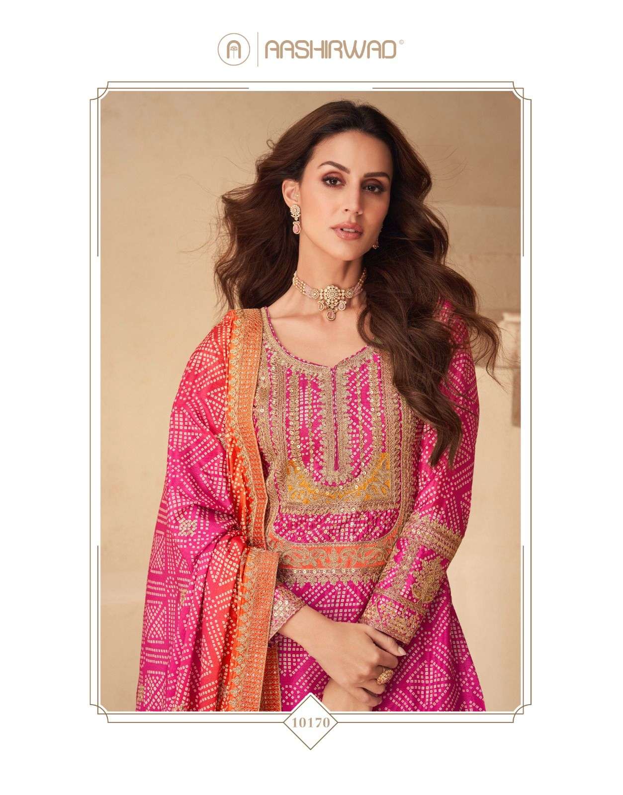 ASHIRWAD PRESENTS NETRA CHINON SILK OCCASION WEAR FULL STITCH PLAZZO STYLE 3PCS SALWAR SUITS CATALOG WHOLESALER AND EXPORTER 