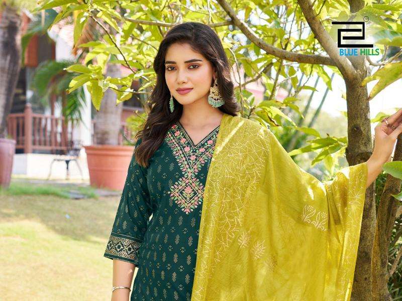 BLUE HILLS PRESENTS LAKSHMI VOL-1 READYMADE RAYON PLUS SIZE LUXURIOUS SUIT FOR WOMEN 