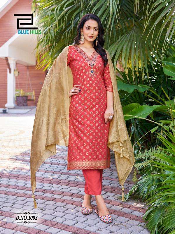BLUE HILLS PRESENTS LAKSHMI VOL-1 READYMADE RAYON PLUS SIZE LUXURIOUS SUIT FOR WOMEN 