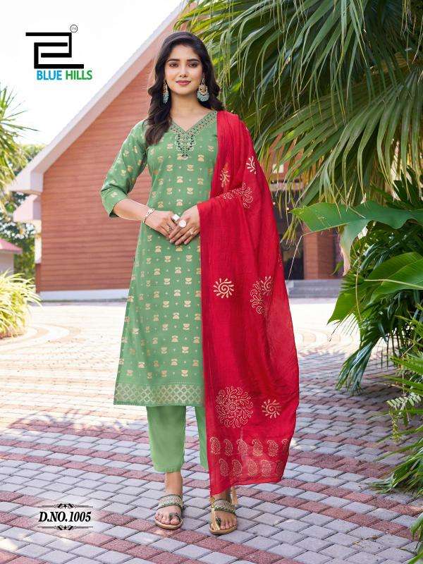 BLUE HILLS PRESENTS LAKSHMI VOL-1 READYMADE RAYON PLUS SIZE LUXURIOUS SUIT FOR WOMEN 