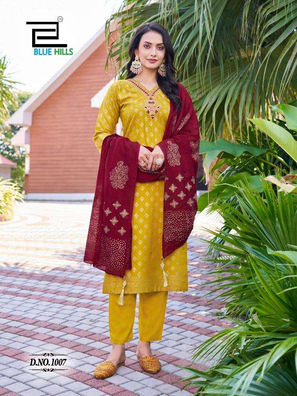 BLUE HILLS PRESENTS LAKSHMI VOL-1 READYMADE RAYON PLUS SIZE LUXURIOUS SUIT FOR WOMEN 