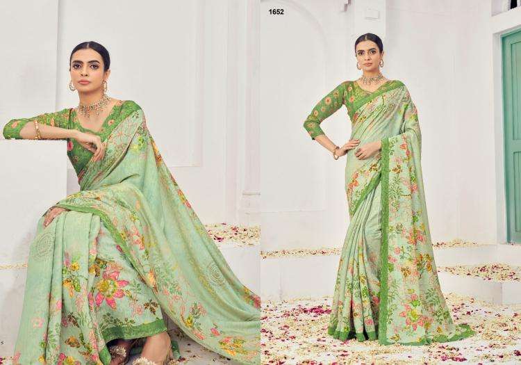 JIVORA PRESENTS SAMUI SIGNATURE NATURAL SILK VISCOSE 1651-1657 DAILY WEAR FANCY SAREES  CATALOG WHOLESALER AND EXPORTER 
